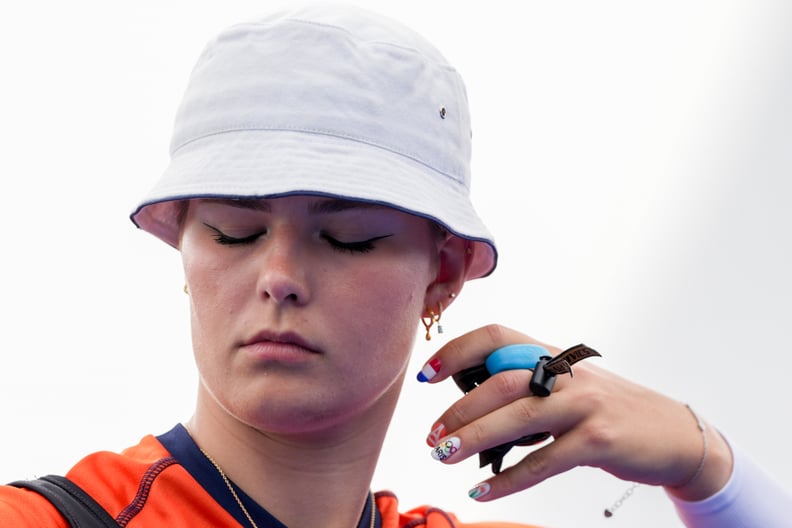 Laura van der Winkel's Olympic Nails