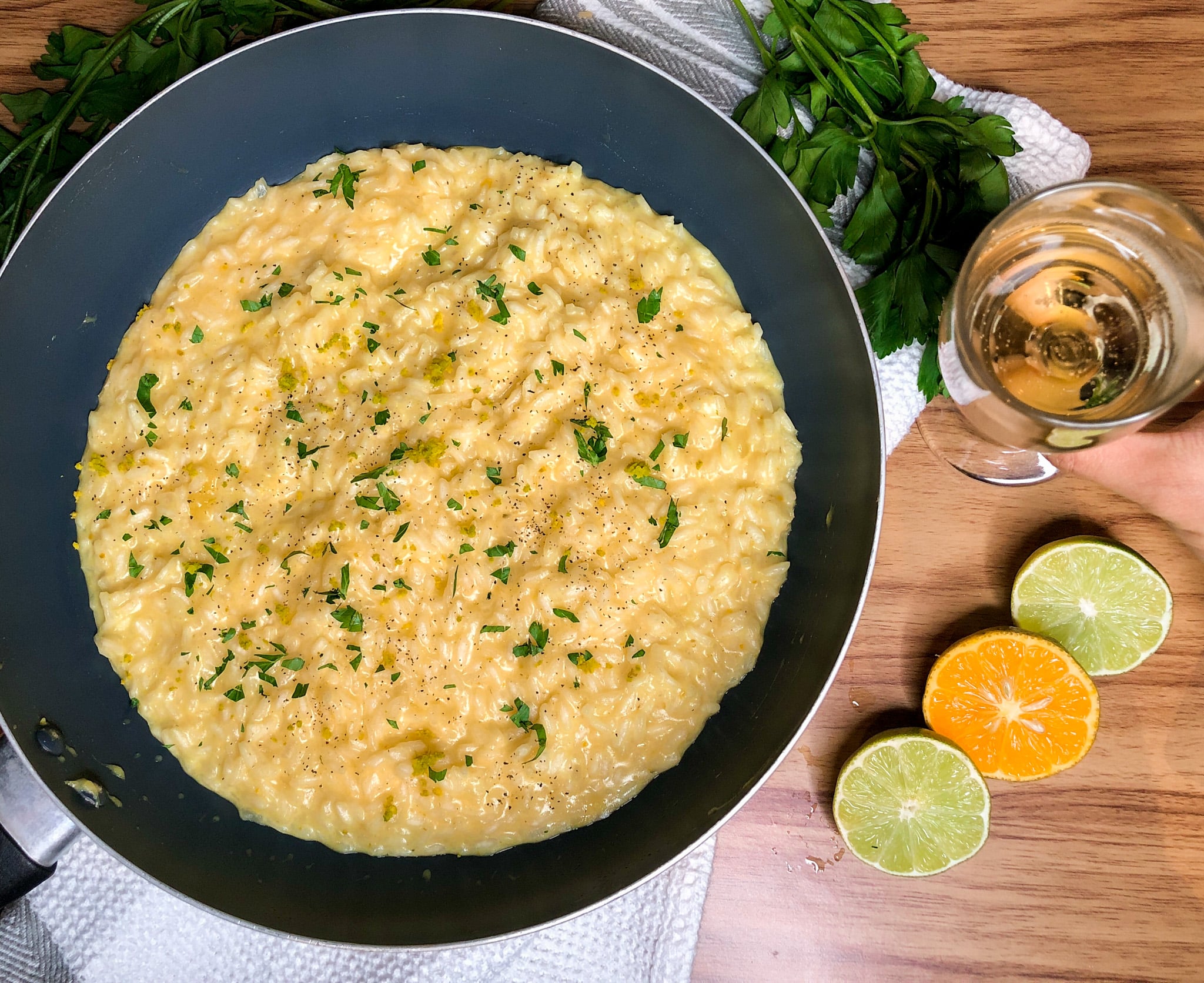 Meyer Lemon and Champagne Risotto