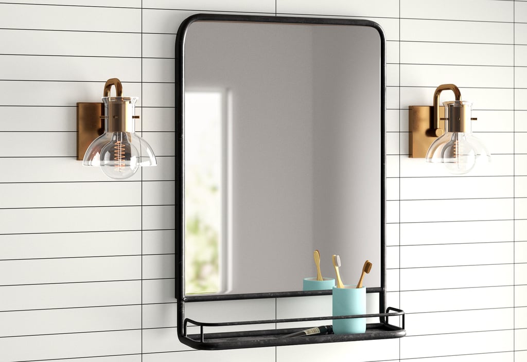 Ashtyn Accent Mirror with Shelves