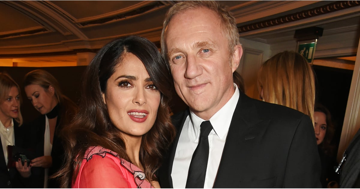 Salma Hayek and Her Husband PDA on the Red Carpet Nov. 2015 | POPSUGAR