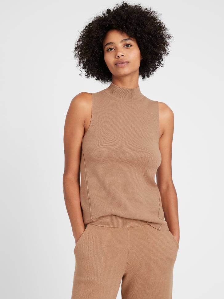 Banana Republic Mock-Neck Sweater Shell 