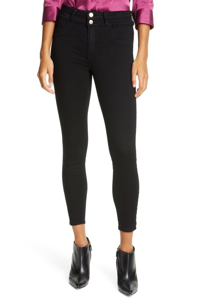 L'Agence Peyton High Waist Crop Skinny Jeans