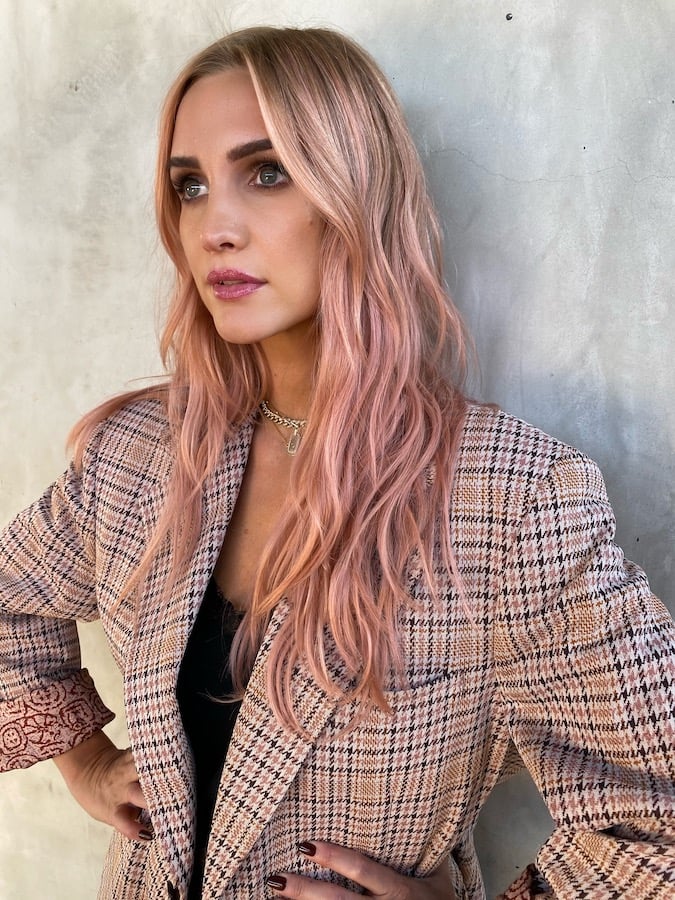 Ashlee Simpson Pumpkin Pink Hair Color Popsugar Beauty Photo 4 