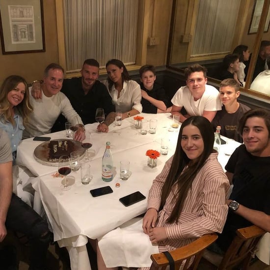 David and Victoria Beckham Dinner Instagram Photo June 2018