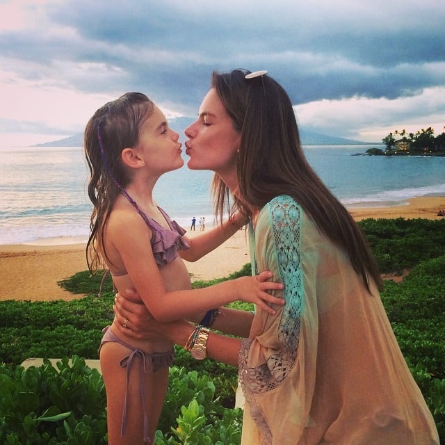 Anja and Alessandra shared a sweet kiss in front of their incredible view.
Source: Instagram user alessandraambrosio