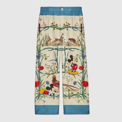 Disney x Gucci Silk Pyjama Trousers