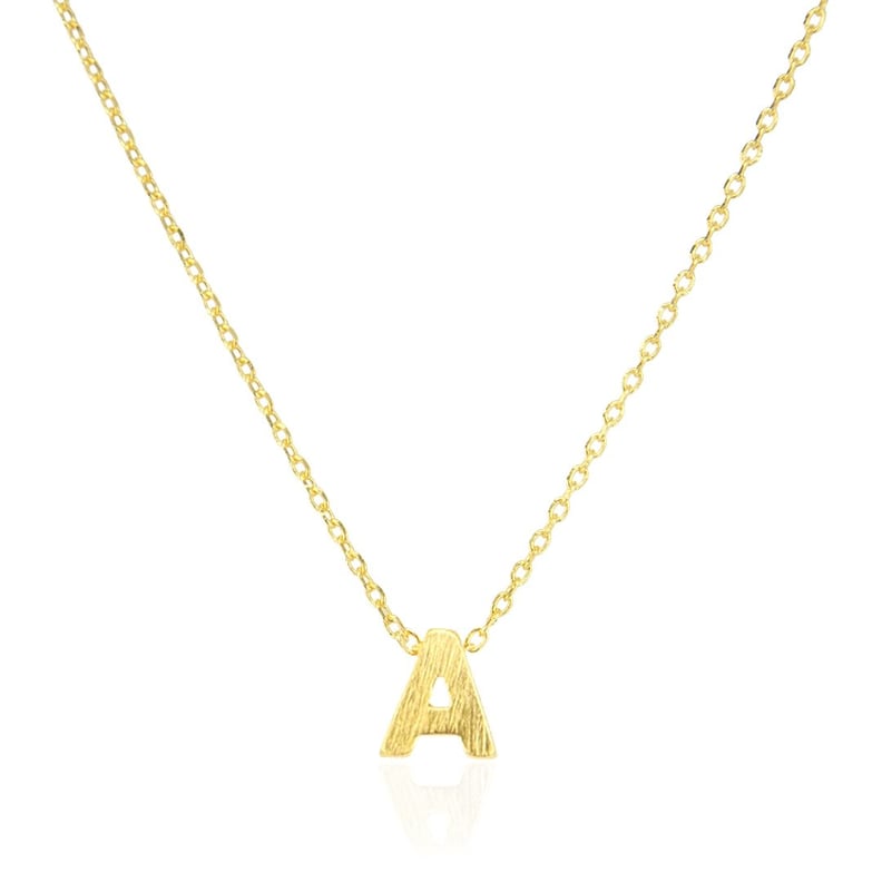 Melinda Maria A-Z Block Letter Necklace