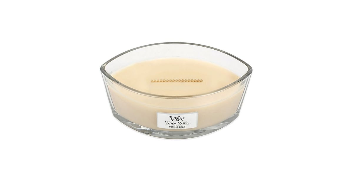 WoodWick® Vanilla Bean Large Candle WoodWick Candle Review POPSUGAR