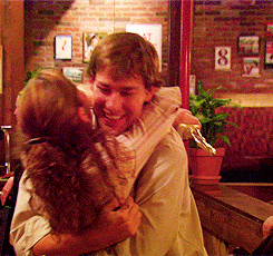Exhibit A: Pam Kissing Jim at the Dundies