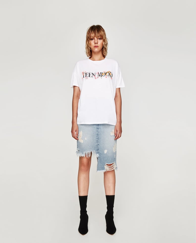 Zara Slogan T-Shirt