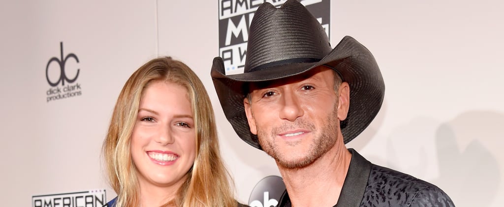 Tim McGraw and Daughter at the American Music Awards 2016