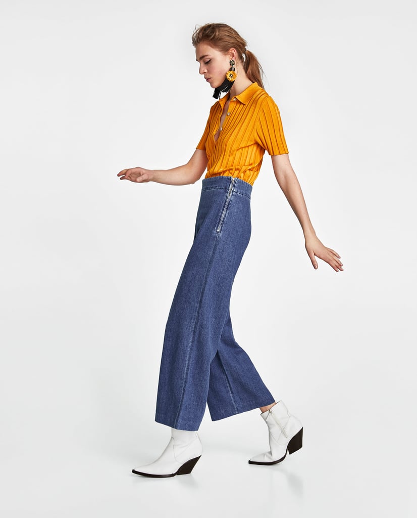 Zara Culotte Malibu Blue Jeans