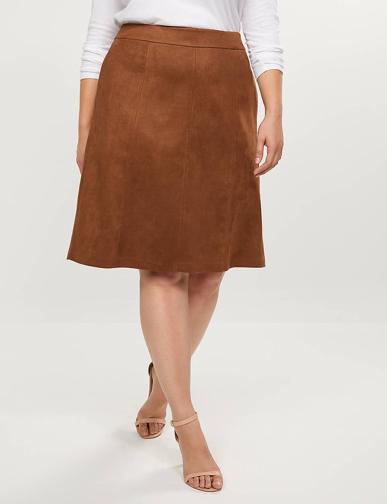 Lane Bryant Faux-Suede A-Line Skirt
