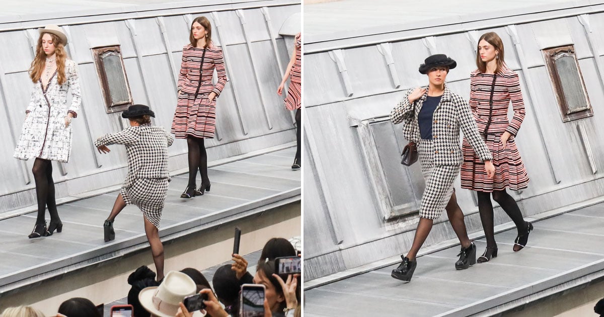 Gigi Hadid Escorts Prankster At Chanel Fashion Off the Runway