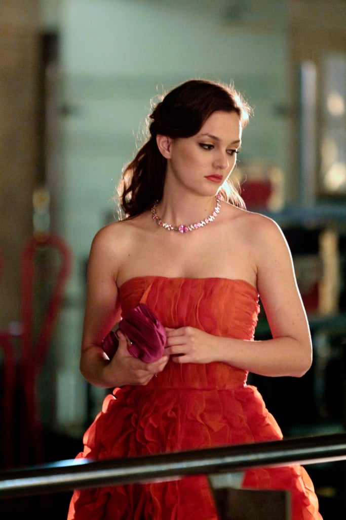 Blair's Red Oscar de la Renta Dress on Gossip Girl