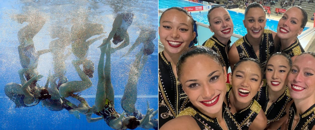 奥运艺术游泳运动员是如何准备:发型和化妆吗