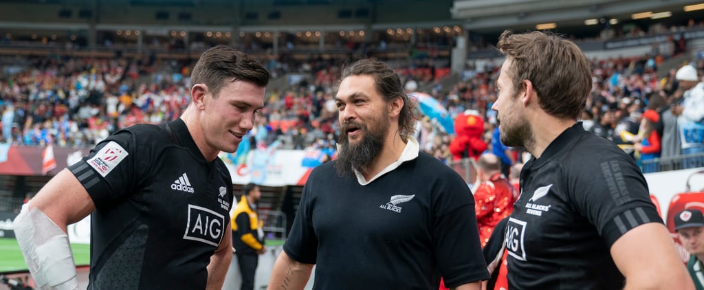 Jason Momoa at Rugby Match in Canada March 2019