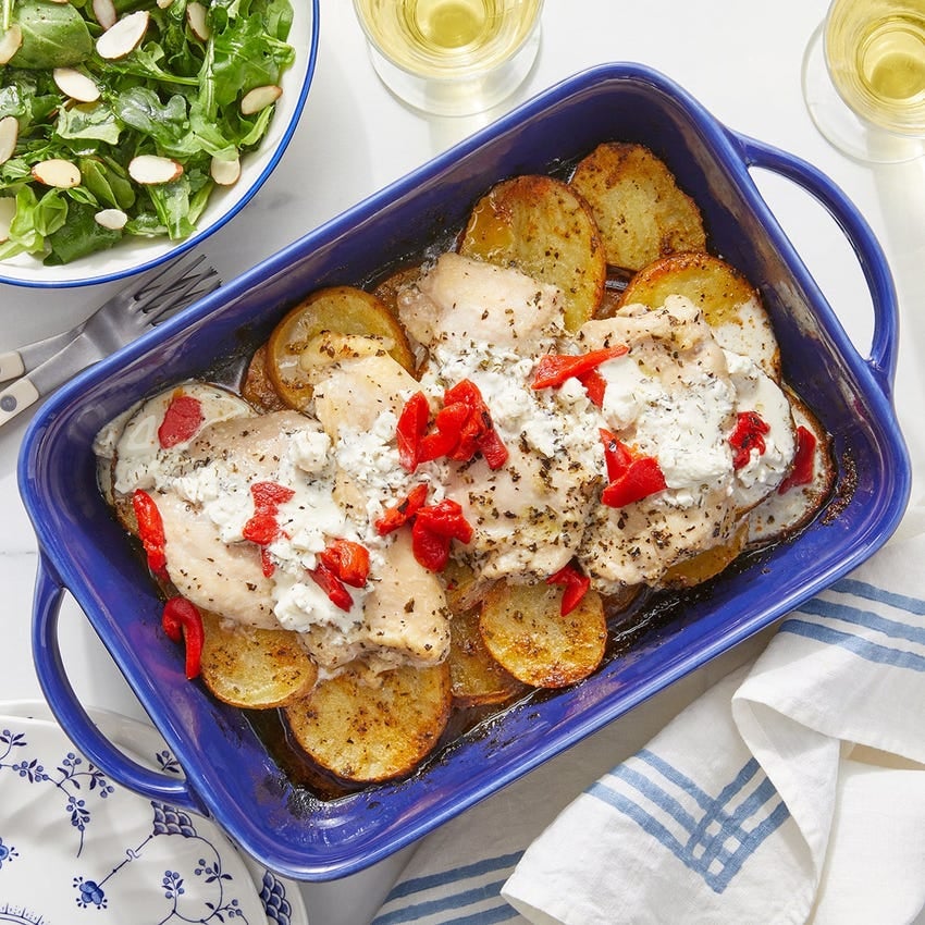 Following a Mediterranean Diet? Cook These Greek Chicken Thighs