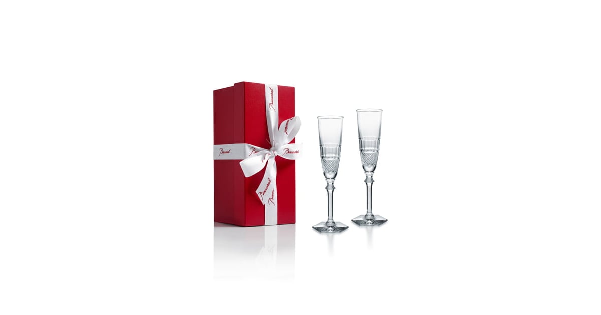 Baccarat Diamant Set of 2 Lead Crystal Champagne Flutes | Best Luxury ...