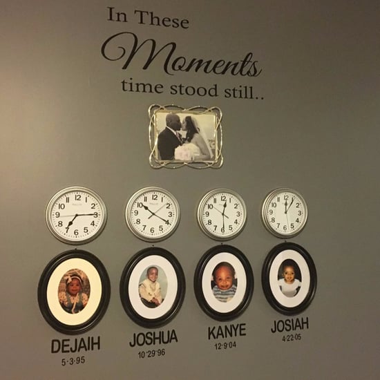 Family Birth Time Clock Wall