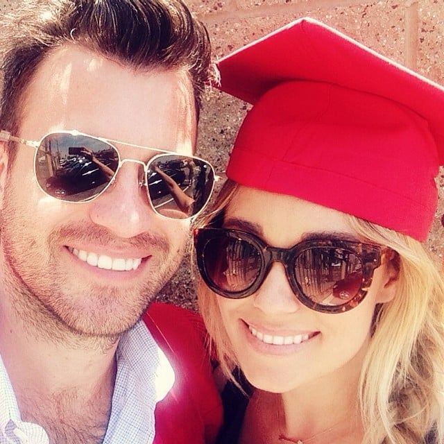 Lauren Conrad wore her fiancé William Tell's graduation cap after he finished law school.
Source: Instagram user laurenconrad