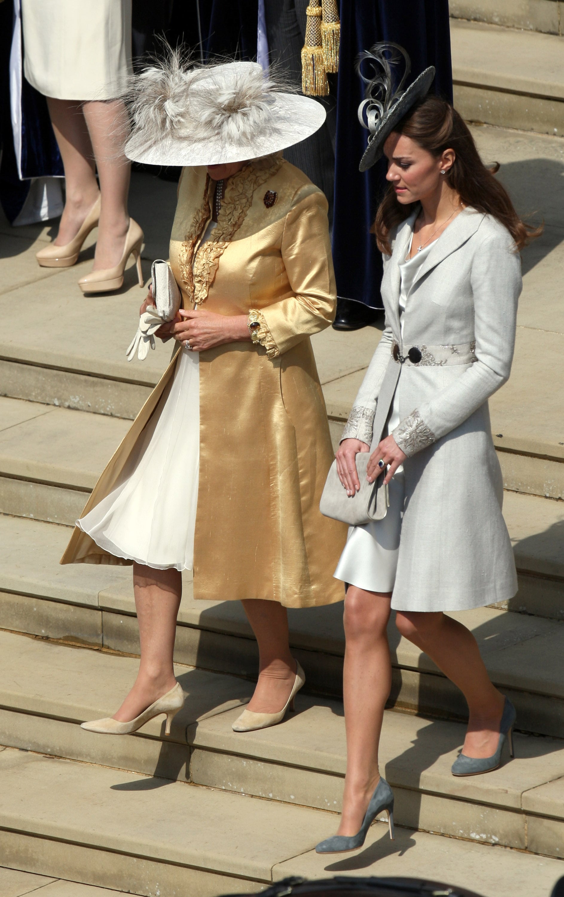 Pictures of Kate Middleton at the Garter Service in London 