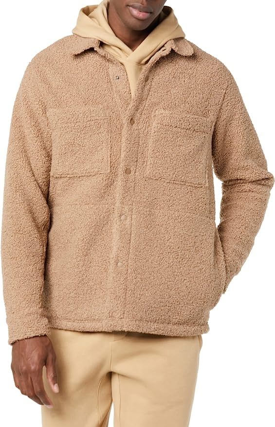 Men's Clothing: Amazon Aware 100% Recycled Polyester Sherpa Jacket