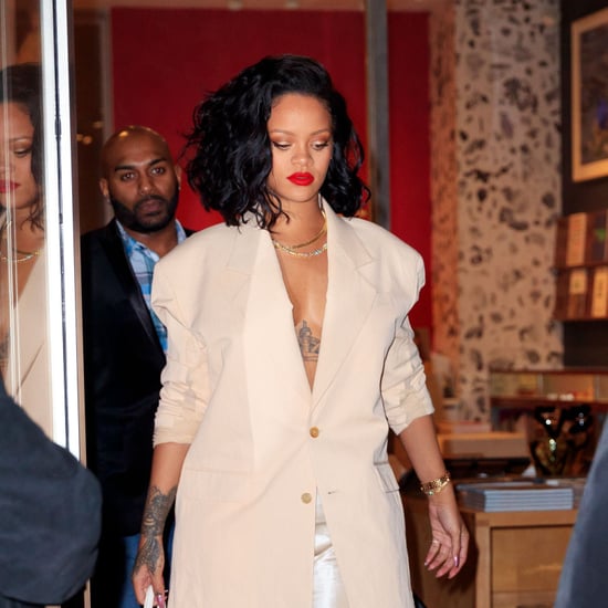 Rihanna's Slip Dress and Blazer January 2019