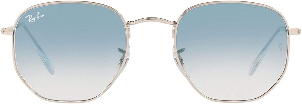 Trendy Sunglasses: Ray-Ban Hexagonal Flat Lens Sunglasses