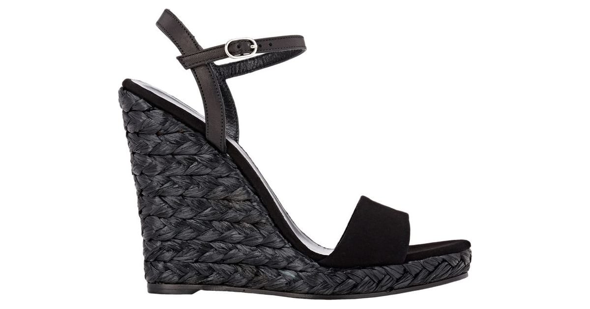 Barneys New York Women's Fania Wedge Sandals-Black ($250) | Shoes That ...