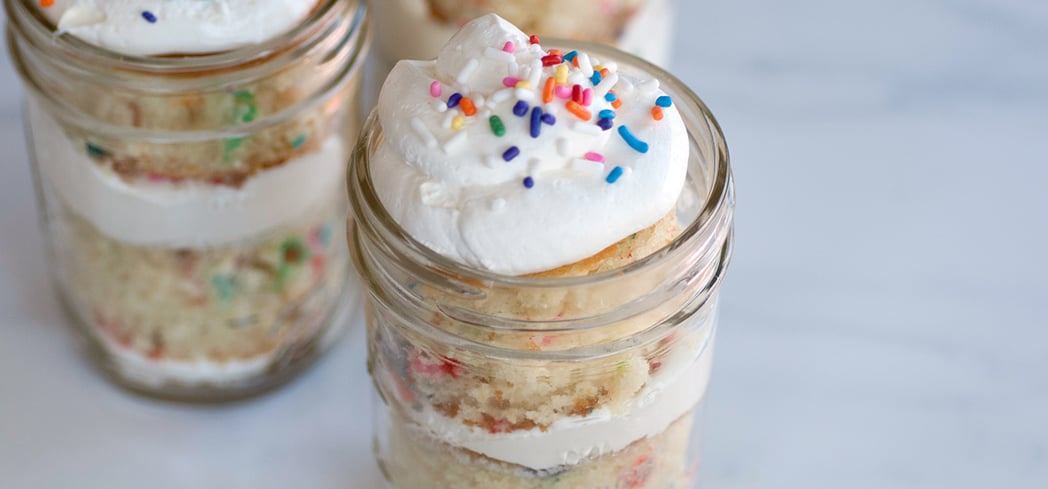 Mason Jar Funfetti Layer Cakes | POPSUGAR Food