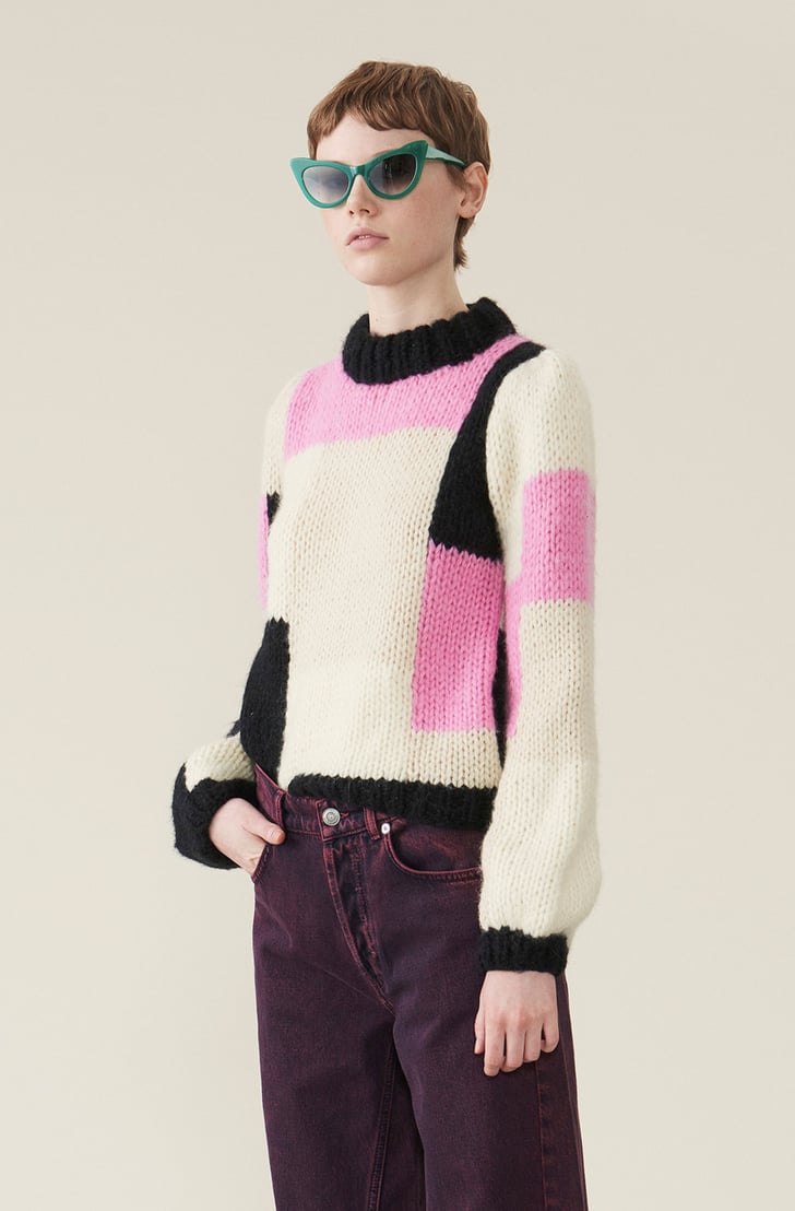Ganni hand Knit Wool Puff Pullover | The Best Jumpers for Autumn/Winter ...