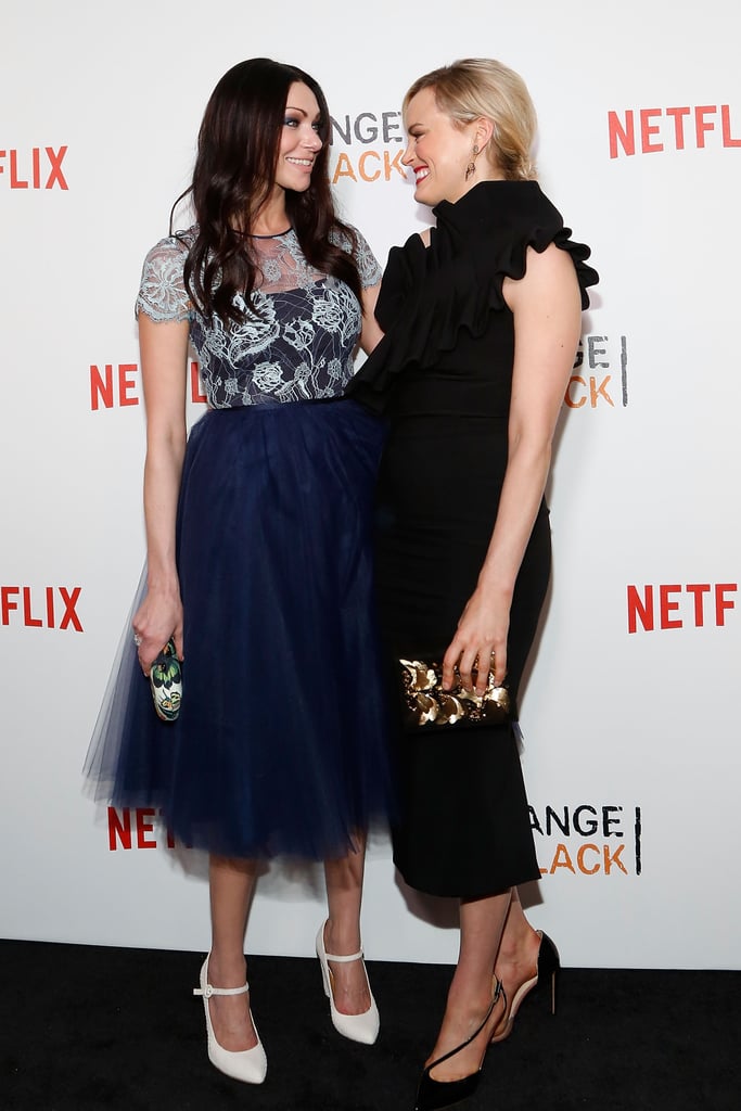 Laura Prepon and Taylor Schilling exchanged sweet glances at the NYC premiere of OITNB in June 2016.