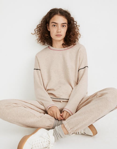 MWL Superbrushed Contrast-Stitched Easygoing Sweatshirt