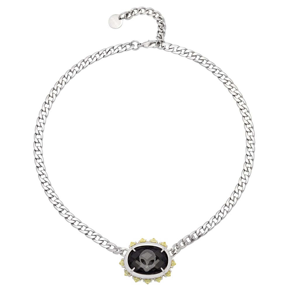 JIWINAIA Alien Spiky Necklace