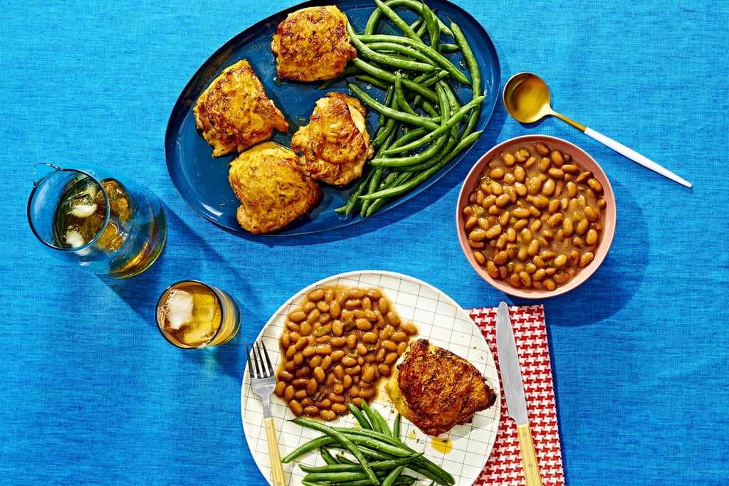 Friday: Savory Pan-Seared Chicken Thighs With Beans