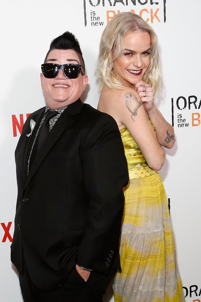 In June 2016, Lea DeLaria and Taryn Manning were all smiles at the NYC premiere of OITNB.