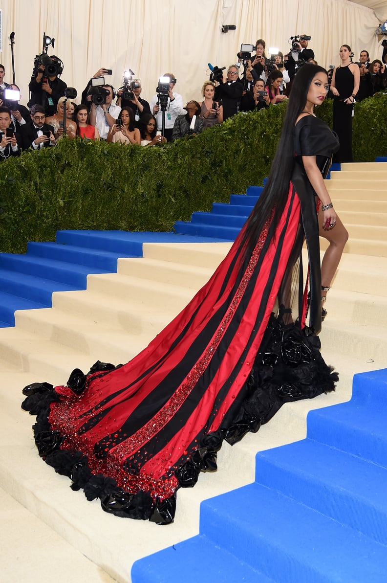 Nicki Minaj H M Dress at the 2017 Met Gala POPSUGAR Fashion