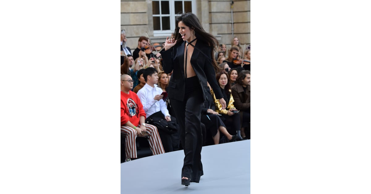Camila Cabello Walked Paris Fashion Week In A Sexy Pantsuit Popsugar Fashion Photo 2 3507
