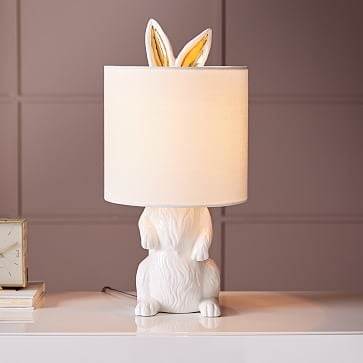 ceramic rabbit table lamp