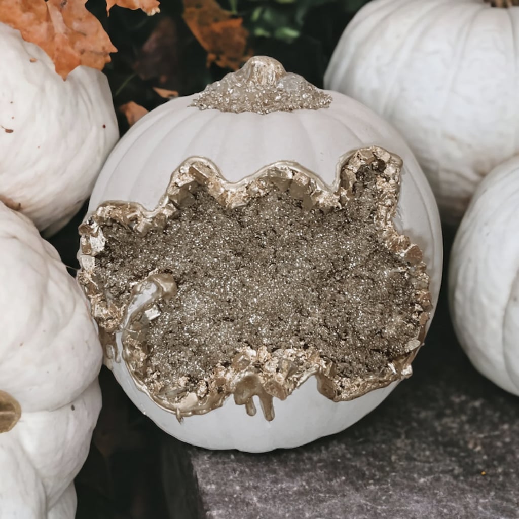 Shop the Glittery Geode Pumpkins All the Crystal Girlies Are Loving