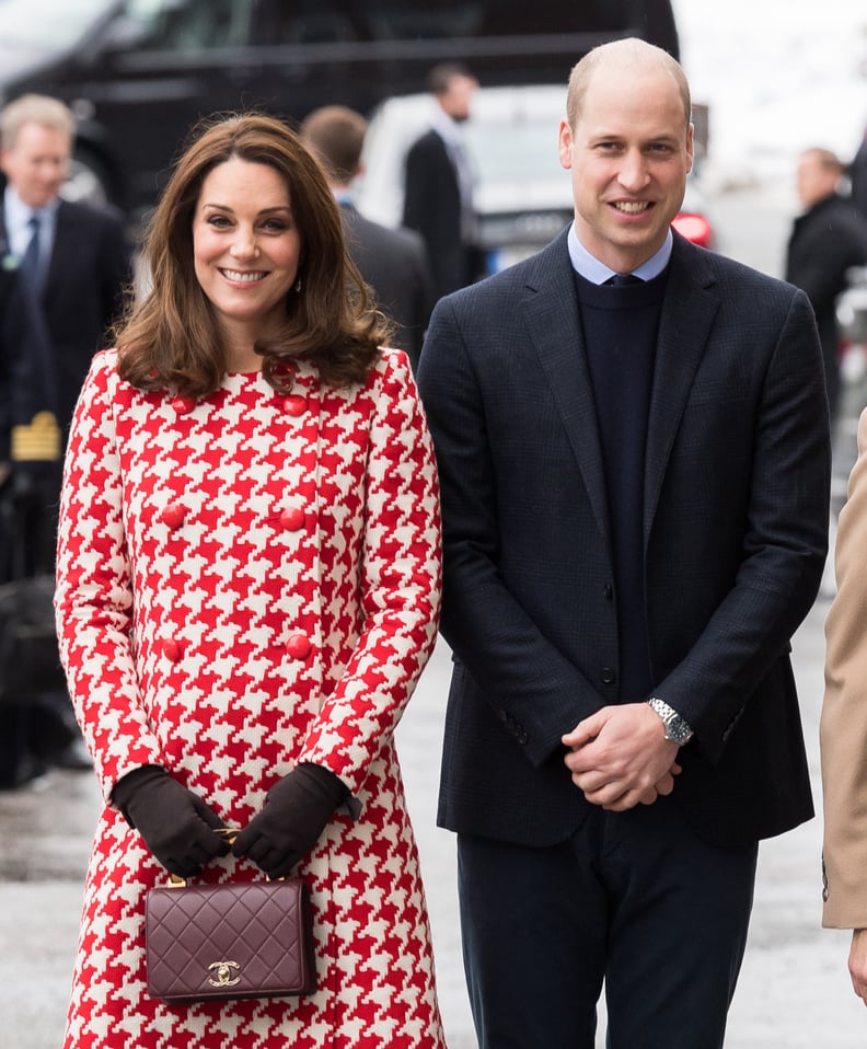 Kate Middleton's Houndstooth Coat Is Giving Off Major Princess