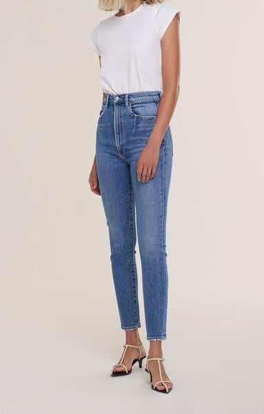 Agolde Pinch Waist Ultra High Rise Skinny in Amped