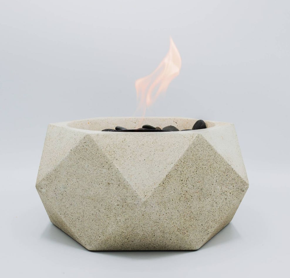 Geo Table Top Outdoor Fire Bowl