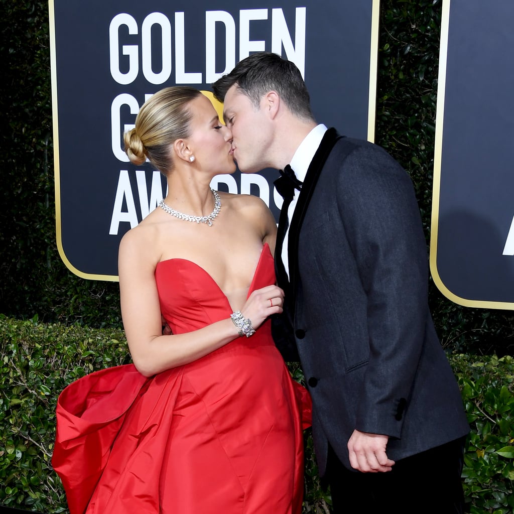Scarlett Johansson and Colin Jost at the 2020 Golden Globes