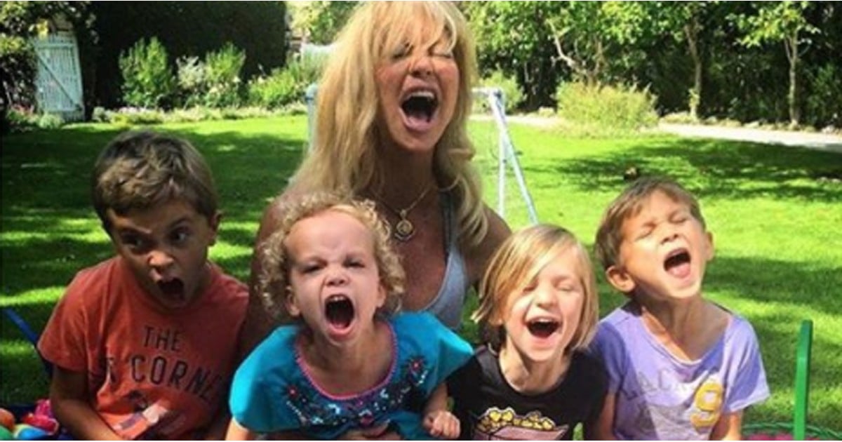 Goldie Hawn With Her Grandchildren Pictures Popsugar Celebrity