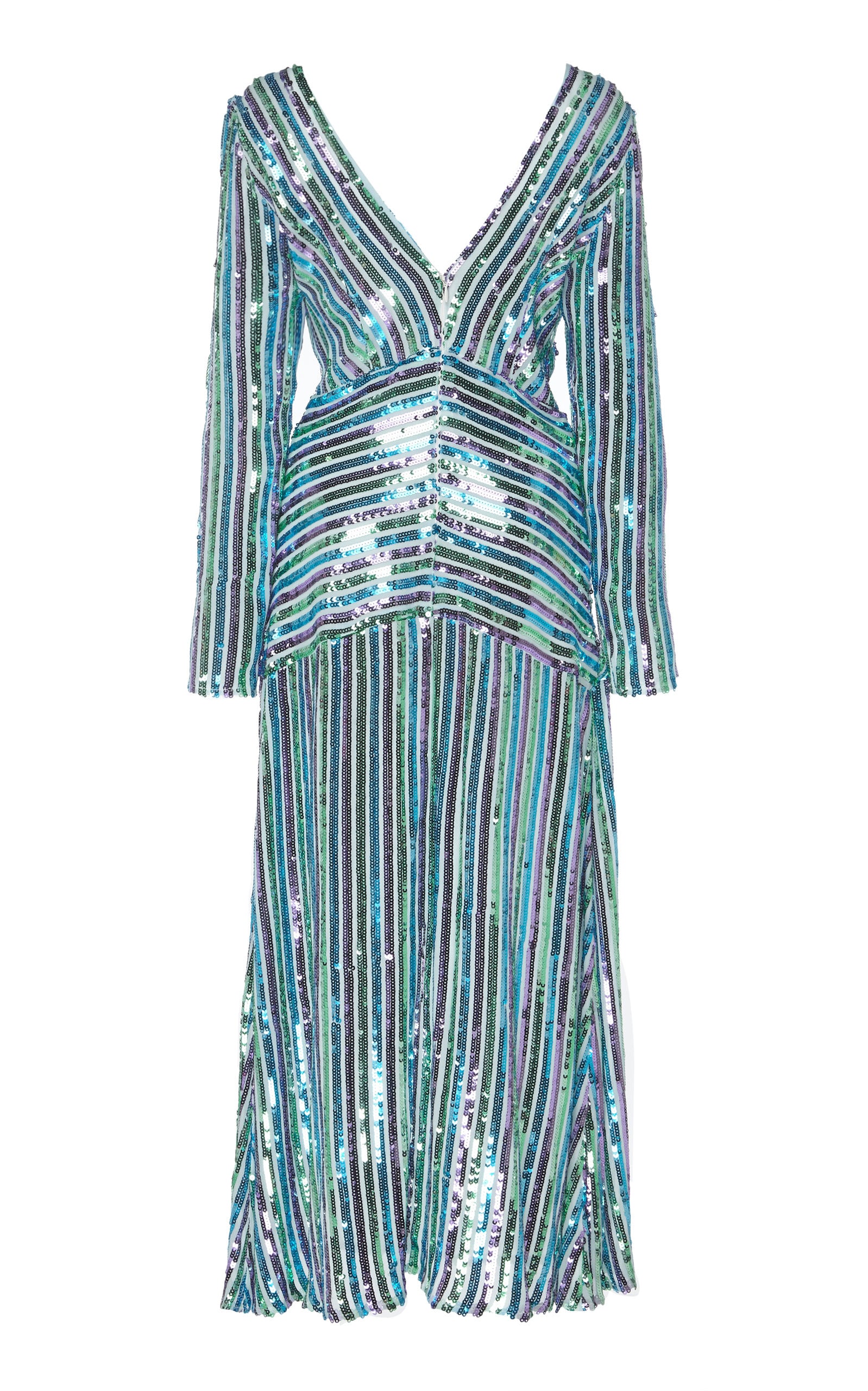 Rixo Emmy Ruched Sequinned Chiffon Midi Dress Got Another