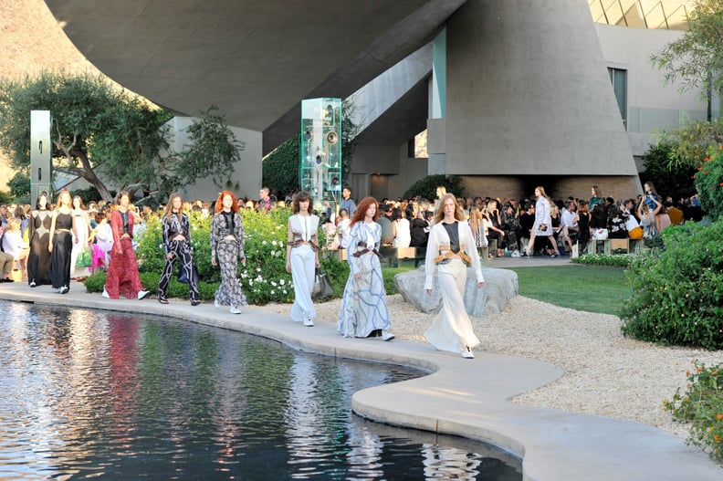 The Runway Surrounded the Pool