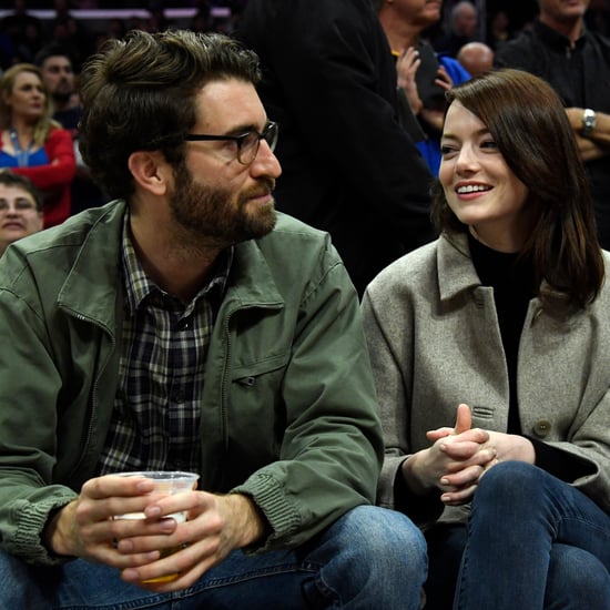 Emma Stone and Dave McCary at Clippers Game January 2019