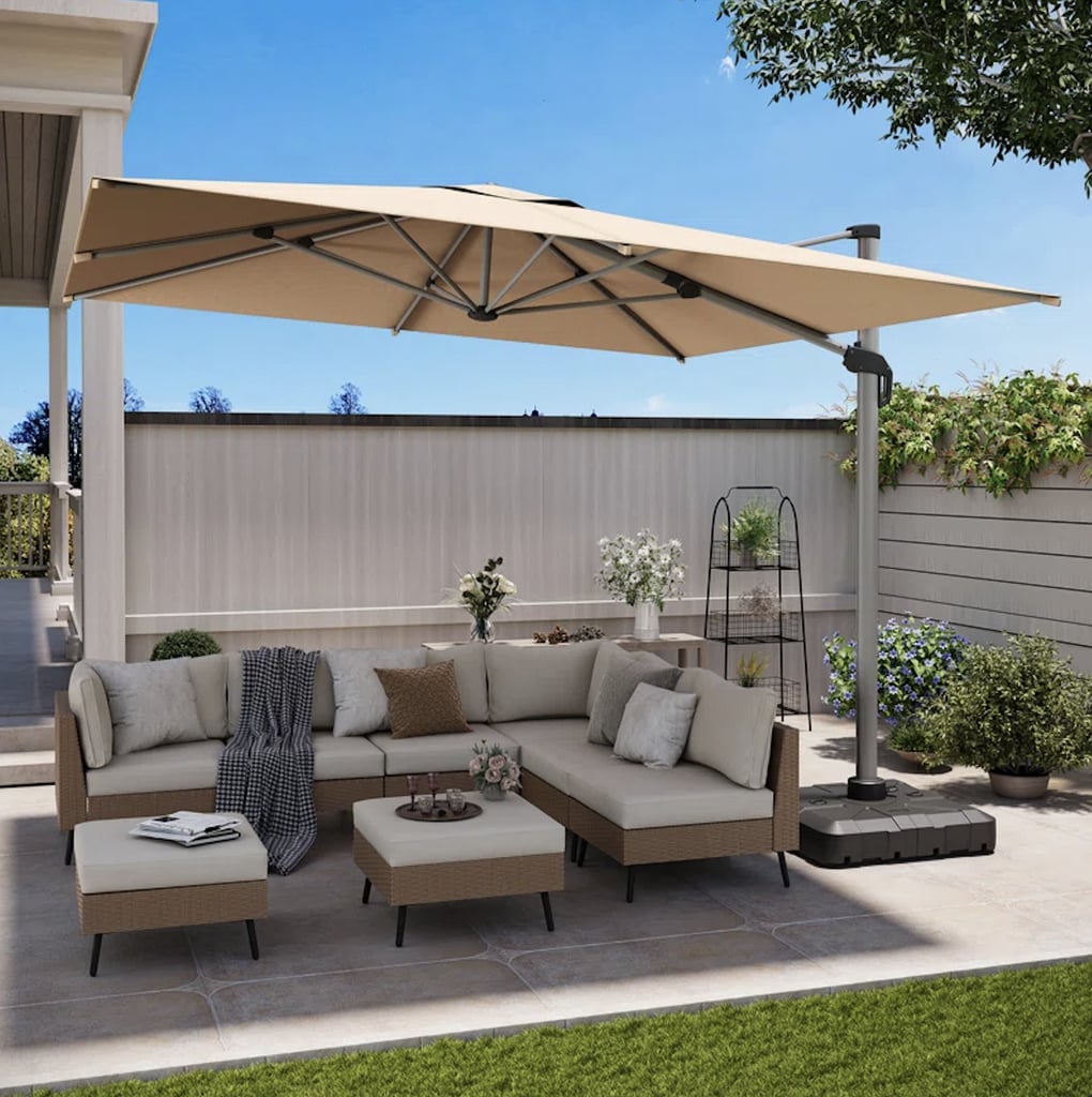 An Oversized Patio Umbrella